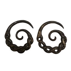 4mm Braided Coconut Ear Gauges Stretcher Hangers | NEW